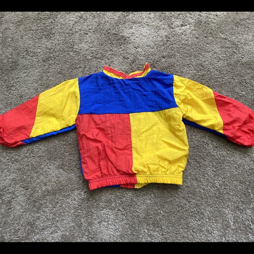 🔵🟡🔴 KIDS VINTAGE WINDBREAKER 🔴🟡🔵 - Picture 4 of 5